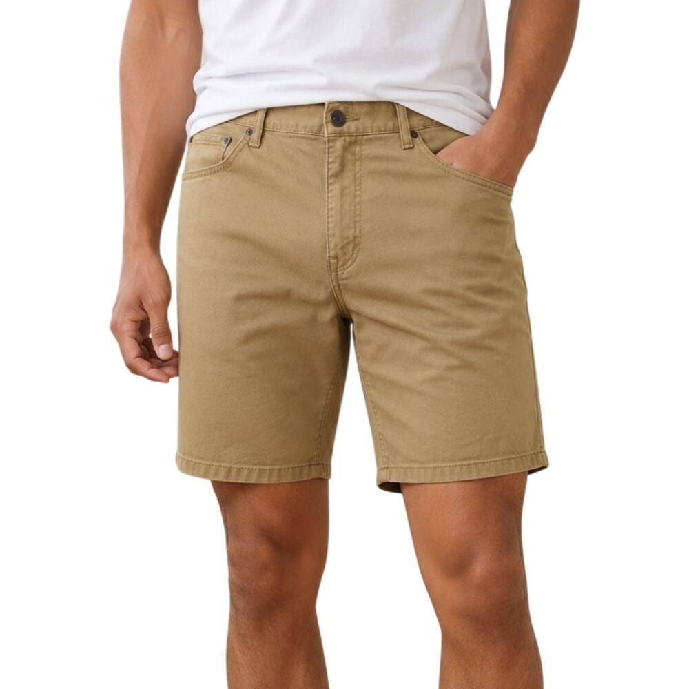 Gap Khaki Chino Shorts Size 36 Slim Stretch Tan 11” Inseam GapFlex